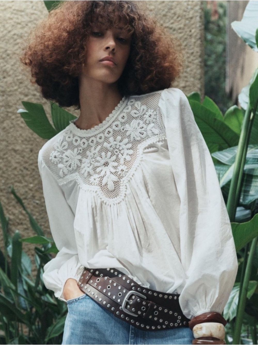 ZARA ZW COLLECTION COMBINATION MESH TOP